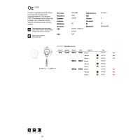 Лампа настольная Ideal Lux Oz TL On-Off 3000K Белый LED 269474