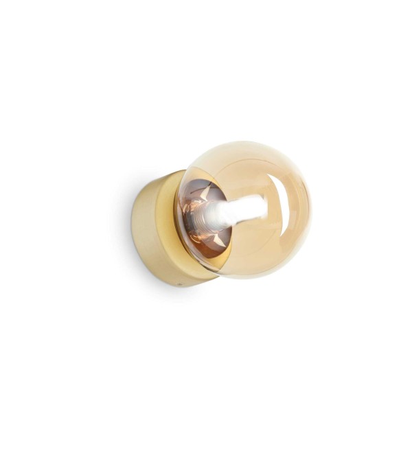 Светильник настенный Ideal Lux Perlage AP1 Янтарь G9 317809