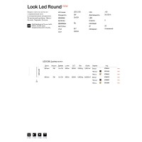 Светильник потолочный Ideal Lux Look LED PL01 Round D3.0 H040 On-Off 3000K Белый 370873