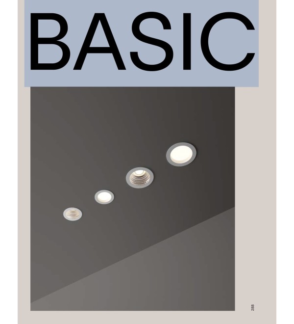 Светильник встраиваемый Ideal Lux Basic FI Wide 20W 3000K Белый LED 193533