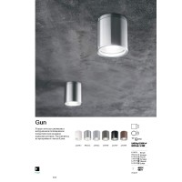 Светильник уличный Ideal Lux Gun PL1 Серый GU10 163642