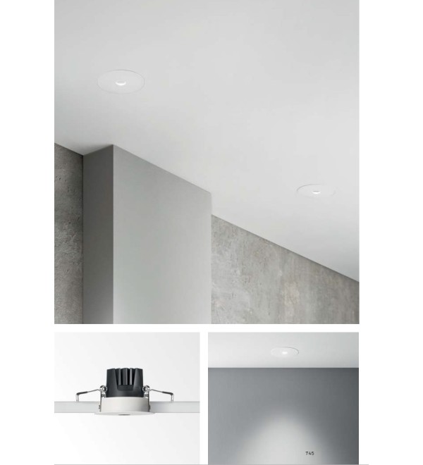 Светильник встраиваемый Ideal Lux Infinity FI Trim 07W 3000K LED Черный 355702