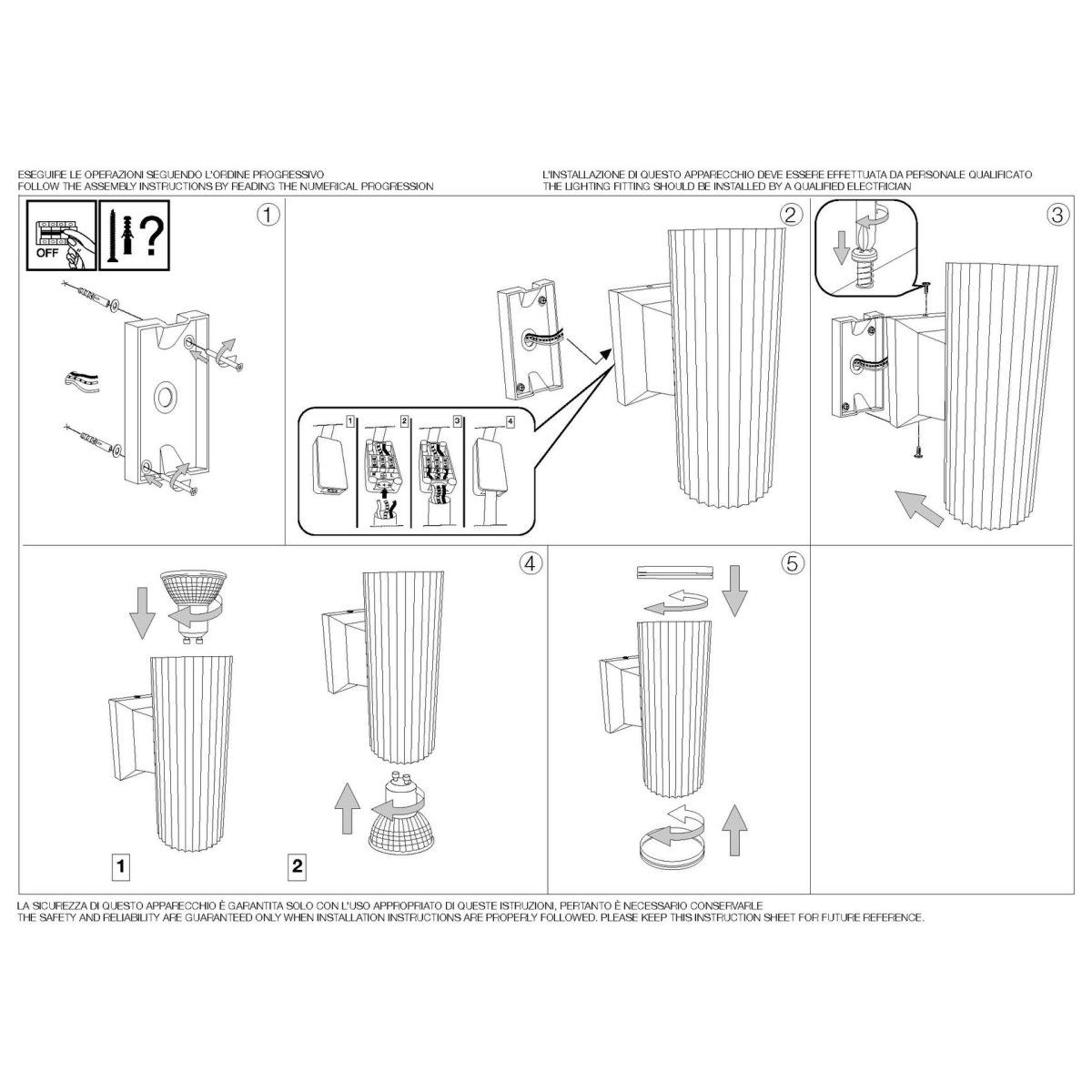 Светильник уличный Ideal Lux Base AP2 Белый GU10 129457