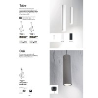 Светильник подвесной Ideal Lux Oak SP1 Round Цемент GU10 150635