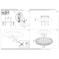 Люстра потолочная Ideal Lux King PL5 Хром G9 075419