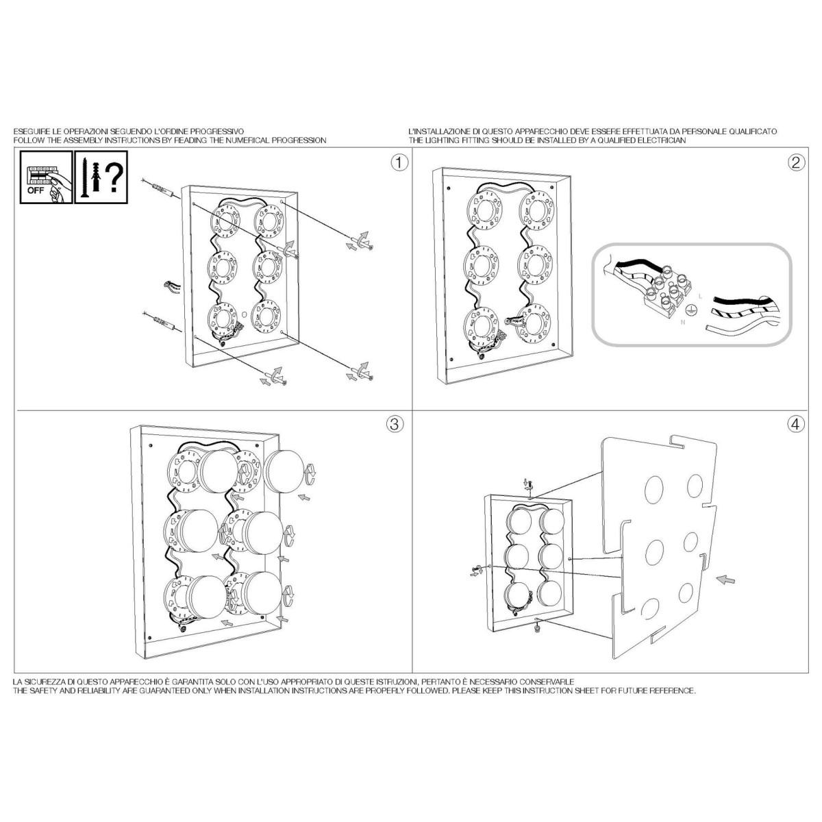 Светильник потолочный Ideal Lux Totem PL6 Белый GX53 215785