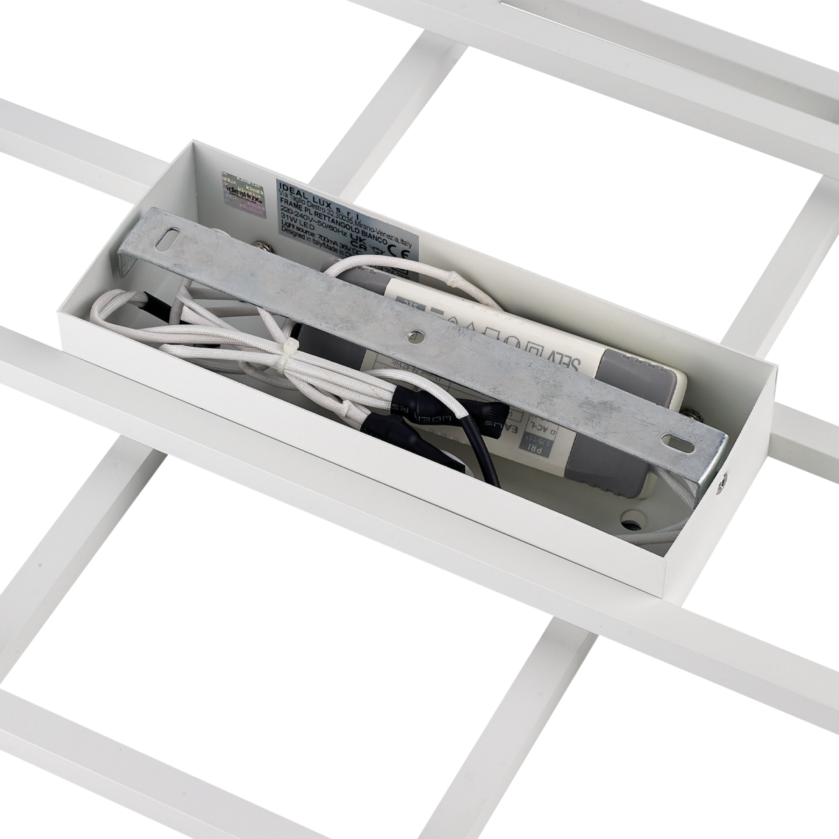 Люстра потолочная Ideal Lux Frame PL Rettangolo Белый 3000К 230726