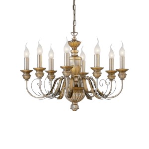 Люстра подвесная Ideal Lux Firenze SP8 Золото E14 020839