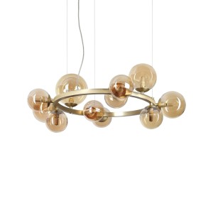 Люстра подвесная Ideal Lux Perlage SP11 Янтарь G9 322773