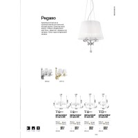 Люстра подвесная Ideal Lux Pegaso SP8 Белый E14 059242