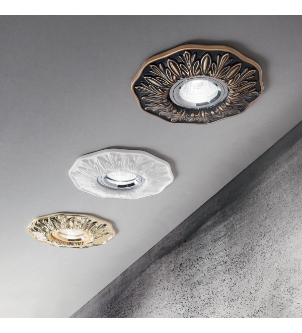 Светильник встраиваемый Ideal Lux Polka FI Латунь GU10 115610