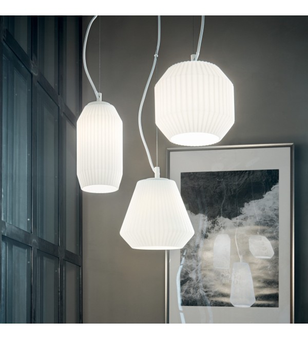 Люстра подвесная Ideal Lux Origami SP3 макс.3x60Вт Белый E27 198095