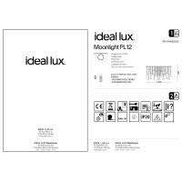Люстра потолочная Ideal Lux Moonlight PL12 Хром G9 077802