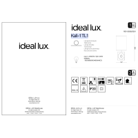 Лампа настольная Ideal Lux Kali-1 TL1 Белый E14 245348