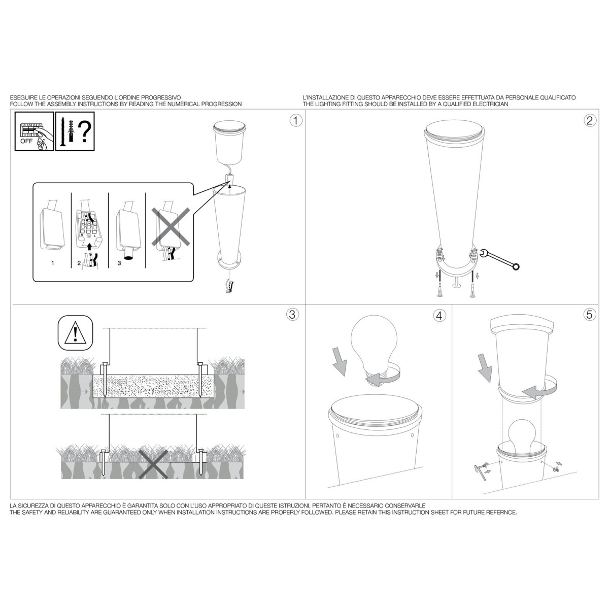 Светильник уличный Ideal Lux Tronco PT1 H80 Антрацит E27 026992