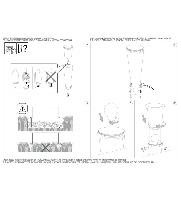 Светильник уличный Ideal Lux Tronco PT1 H80 Антрацит E27 026992