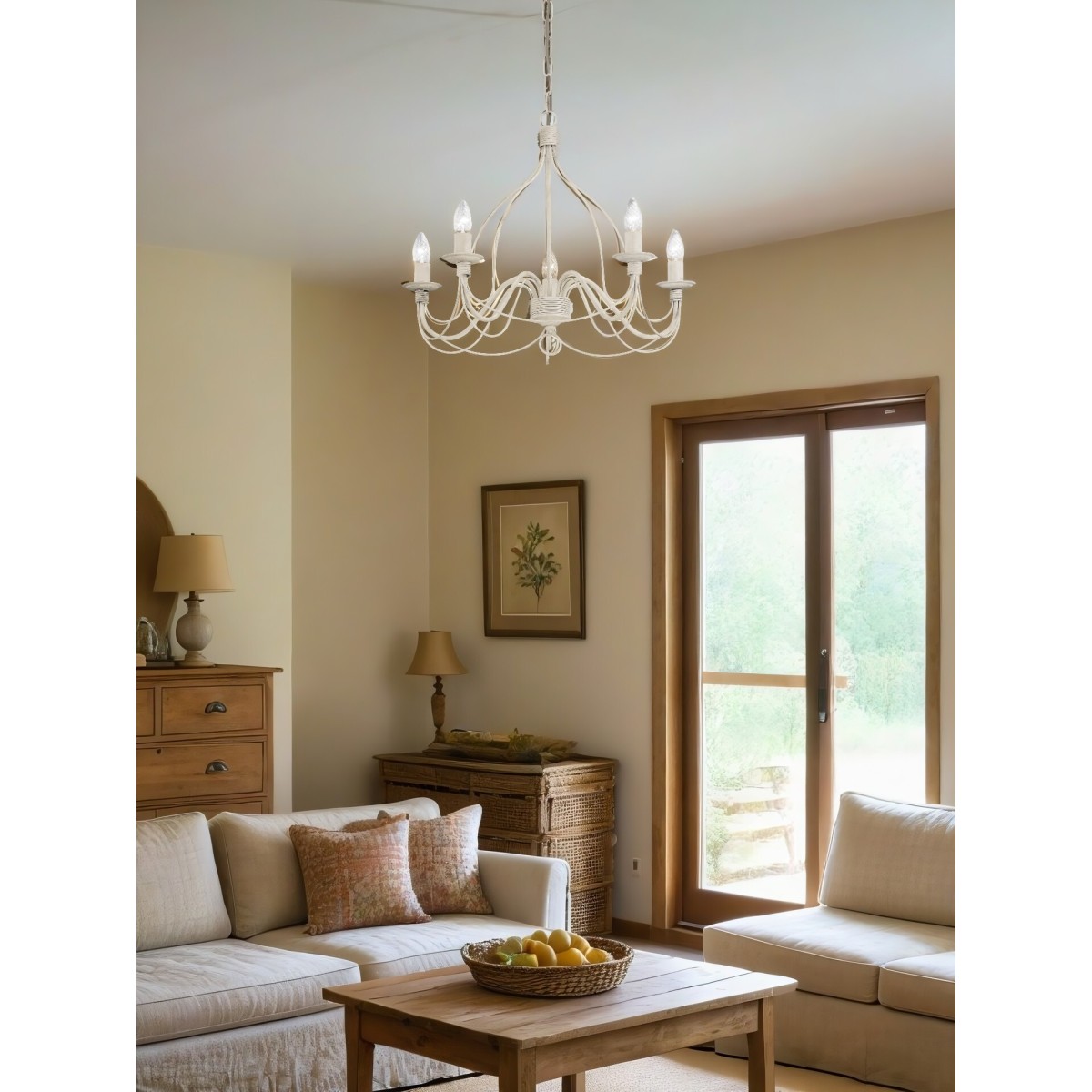 Люстра подвесная Ideal Lux Corte SP5 Белый E14 005881