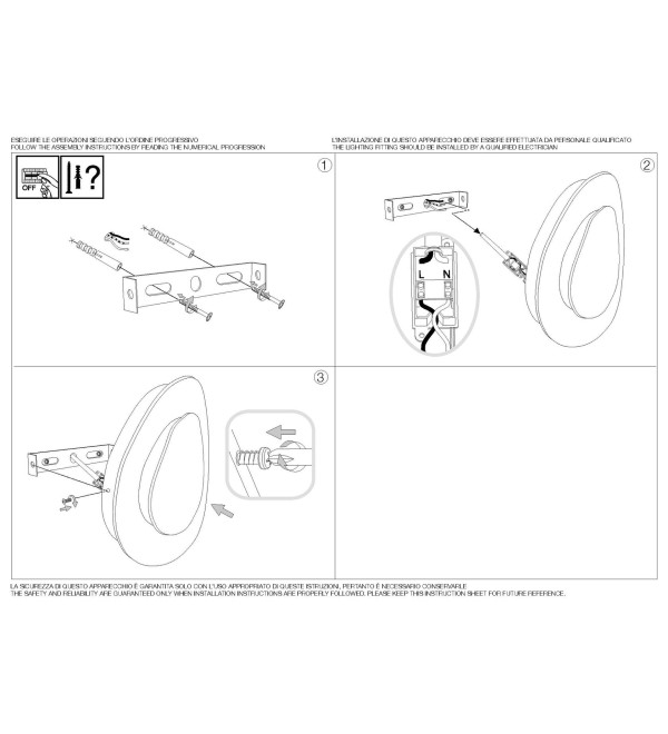 Светильник настенный Ideal Lux Gingle AP D25 Белый 3000К LED 196190