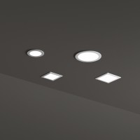 Светильник встраиваемый Ideal Lux Groove FI 20W Square Белый 3000K LED 124001