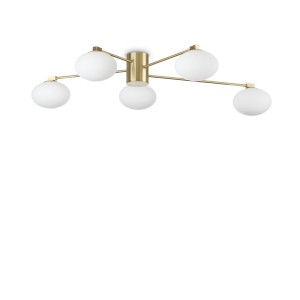 Люстра потолочная Ideal Lux Hermes PL5 D90 Латунь G9 288277