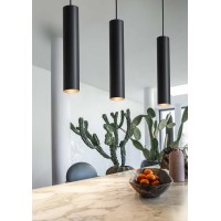 Светильник подвесной Ideal Lux Look SP1 Round D60 H400 Латунь античная GU10 141794