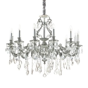 Люстра подвесная Ideal Lux Gioconda SP12 Серебро E14 164953