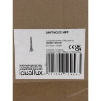 Торшер напольный Ideal Lux Driftwood PT1 Дерево E27 148939