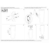 Светильник настенный Ideal Lux Look AP2 Round D60 H150 Белый GU10 096018
