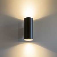 Светильник настенный Ideal Lux Look AP2 Round D60 H150 Латунь GU10 369990