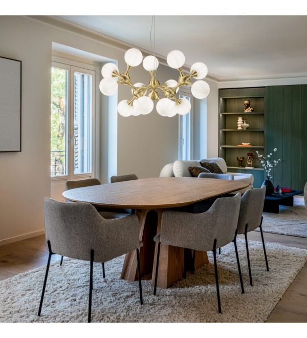 Люстра подвесная Ideal Lux Nodi SP9 Латунь E14 241036
