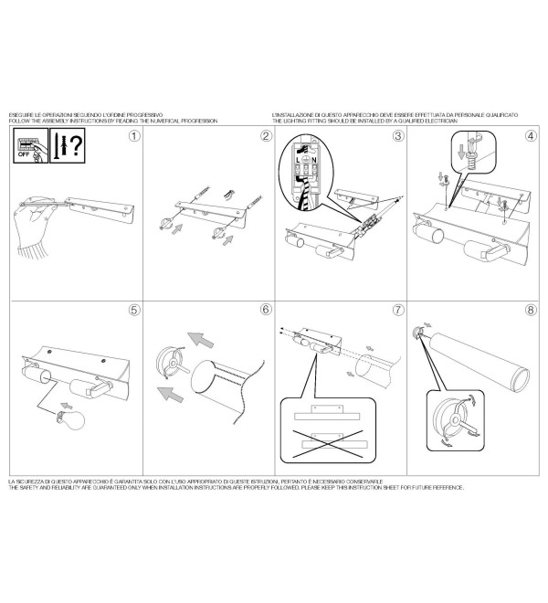 Светильник настенный Ideal Lux Camerino AP2 Белый E14 027081