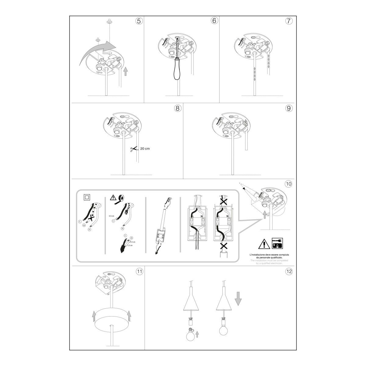 Светильник подвесной Ideal Lux Cocktail SP1 Small Белый E14 074337