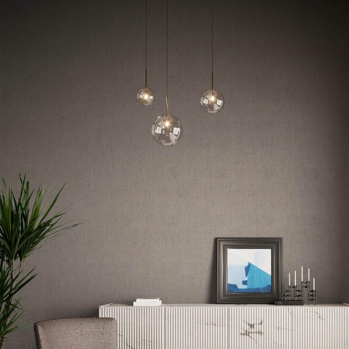 Светильник подвесной Ideal Lux Equinoxe SP1 D20 Латунь G4 277387