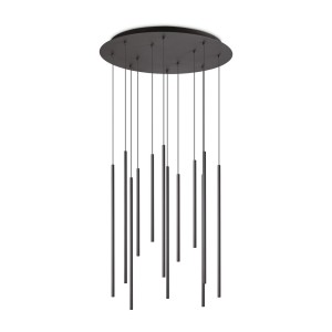 Люстра подвесная Ideal Lux Look SP12 2700K Черный 2700К 341095