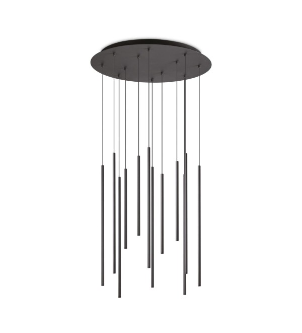 Люстра подвесная Ideal Lux Look SP12 2700K Черный 2700К 341095