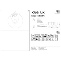 Люстра подвесная Ideal Lux Mapa Clear SP5 Хром E27 140759
