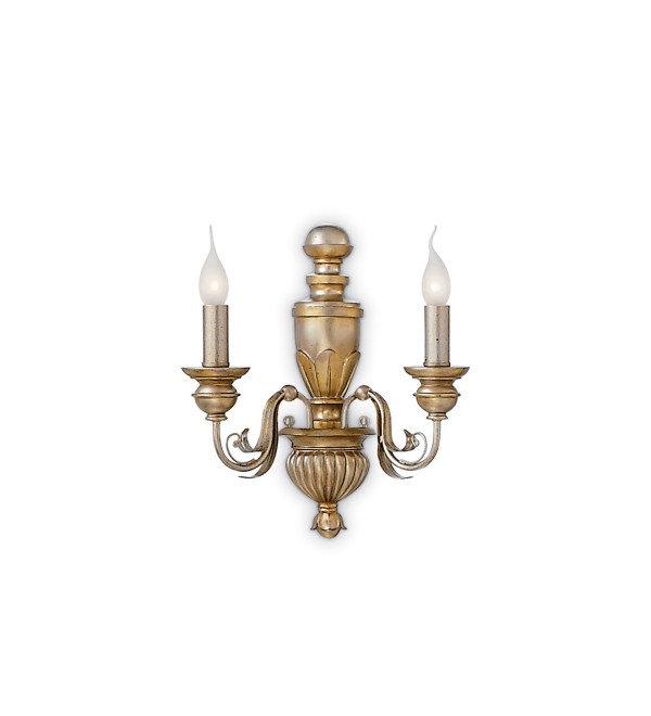 Светильник настенный Ideal Lux Firenze AP2 Золото E14 020846