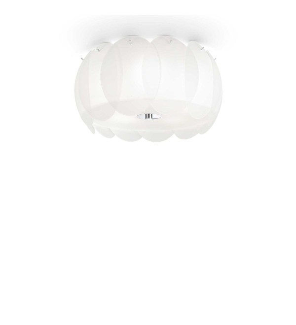 Люстра потолочная Ideal Lux Ovalino PL5 E27 Белый 093963