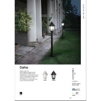 Светильник садово-парковый Ideal Lux Dafne PТ1 Черный E27 101514