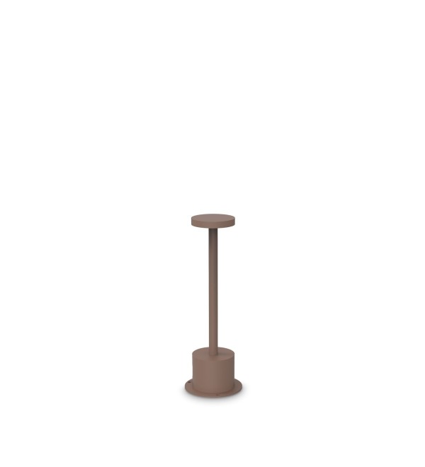 Светильник уличный настольный Ideal Lux Toffee PT D08 H25 Кофе Аккумулятор 3000К LED 347752