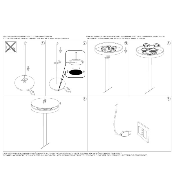 Торшер напольный Ideal Lux Colonna PT4 Черный GX53 LED 177205