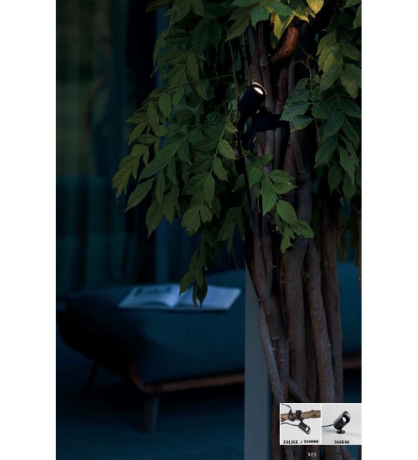 Прожектор садовый Ideal Lux Koala PR 7W Con Base D24V Черный LED 3000К 349596