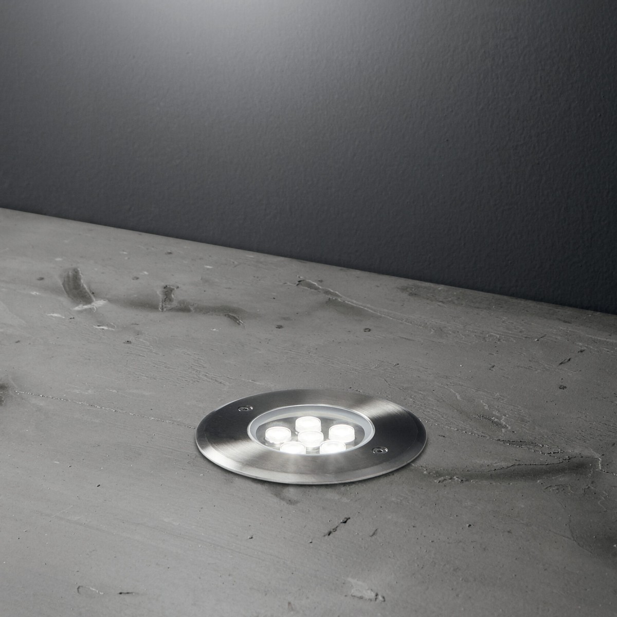 Светильник уличный встраиваемый Ideal Lux Floor PT D12 Сталь 3000К 255668