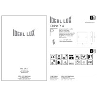 Люстра потолочная Ideal Lux Celine PL4 Белый E27 044293