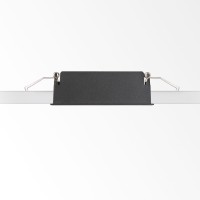 Светильник встраиваемый Ideal Lux Lika FI Slim 10W 3000K LED Черный 305813