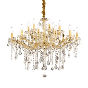 Люстра подвесная Ideal Lux Florian SP18 Золото E14 075181