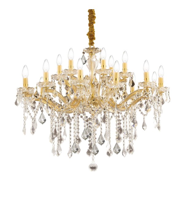 Люстра подвесная Ideal Lux Florian SP18 Золото E14 075181