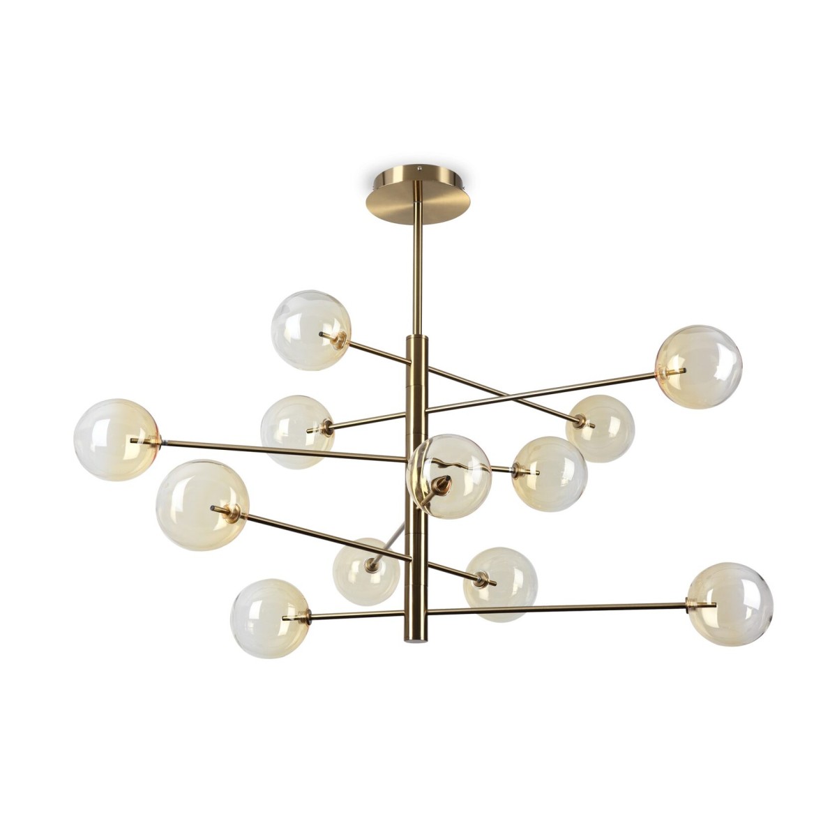 Люстра подвесная Ideal Lux Equinoxe SP12 Янтарь G4 345383