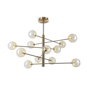 Люстра подвесная Ideal Lux Equinoxe SP12 Янтарь G4 345383