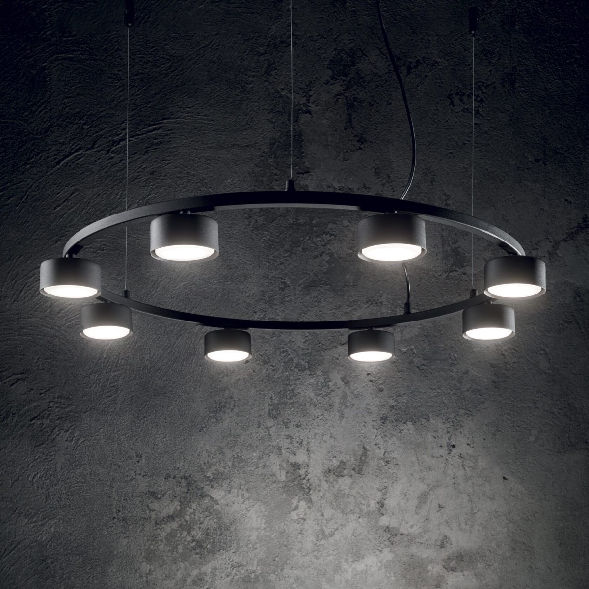 Люстра подвесная Ideal Lux Minor SP4 Linear Черный GX53 235455